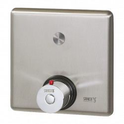 Sprchová armatura s piezo tlačítkem a průtokoměrem - pro dvě vody, regulace termostatem